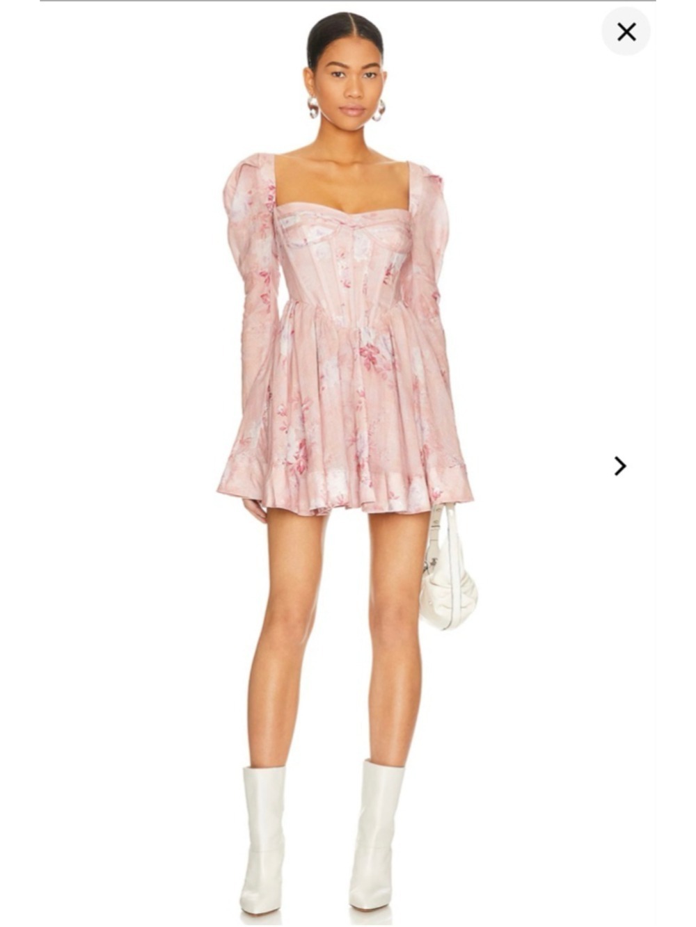 Women's Bardot Lavender Floral Mini Dress S